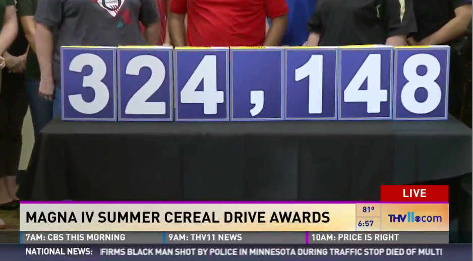 Magna IV Summer Cereal Drive Awards