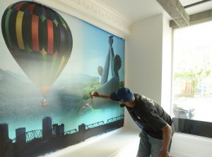 Wall wraps, wall murals, custom wallpaper, wide format